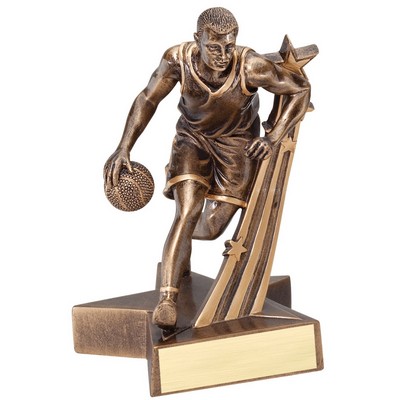 Basketball, Male Superstar Resin - 8-1/2"