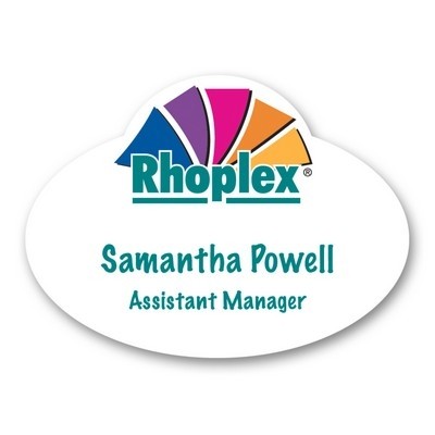 Name Badge W/Personalization (2.125"X2.875") Oval With Oval Bump