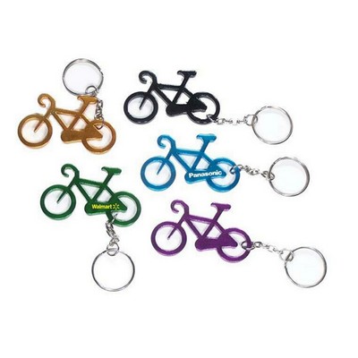 Bicycle Aluminum Bottle Opener with Keychain (9 Week Production)