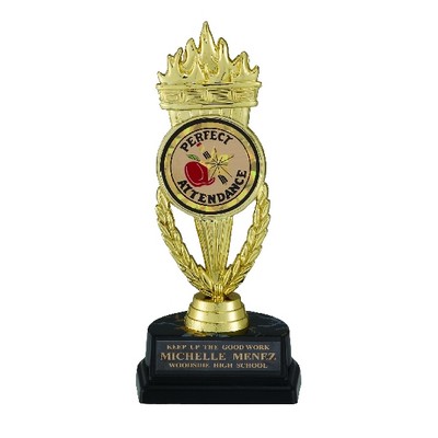 7¼" Black & Gold Trophy Torch Takes Insert