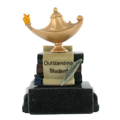 5" Outstanding Student Award Scholastic Resin Trophy