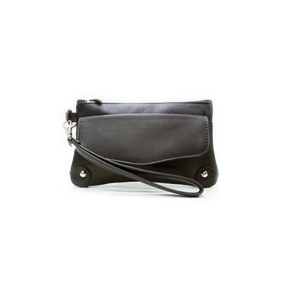 Ashlin® Designer Catarine Midnight Black Mini Cosmetic & Phone Wristlet