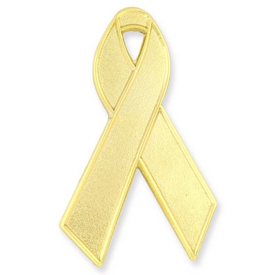 Gold Ribbon Pin