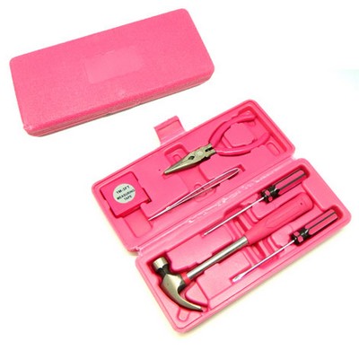 7 Piece Pink Tool Kit