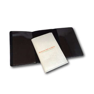 Genuine Leather Tri-Fold Golf Score Card Holder (4-Color)