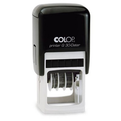 COLOP Printer Self-Inking Die Plate Dater Stamp (1 1/8"x1 1/8")