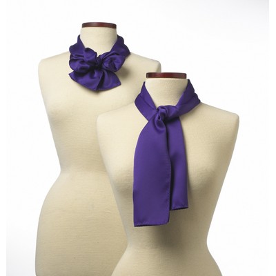 Purple Silk Scarf - 10"x54"