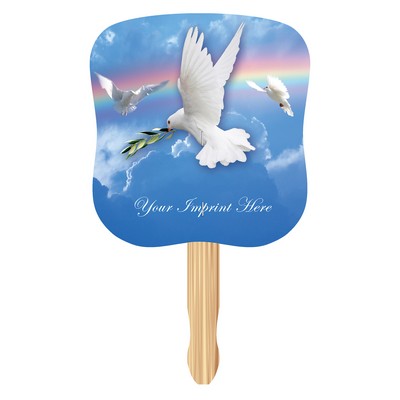 Inspirational Full Color Digital Stock Hand Fan