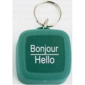 Pill Box Key Chain w/ Label