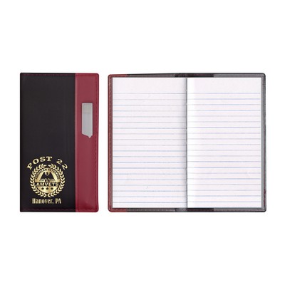 Lafayette Series Soft Cover 2 Tone Vinyl Tally Book W/ Clear Pen