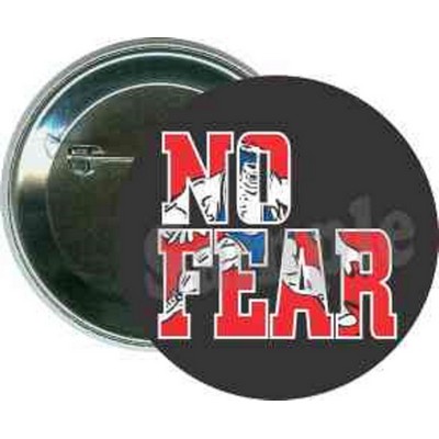 Wrestling - No Fear - 2 1/4 Inch Round Button