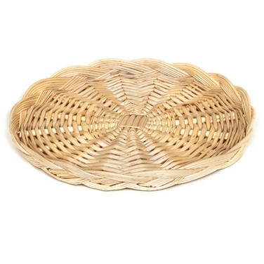 Round Wicker Basket/Plate Holder (16"x1 1/2")