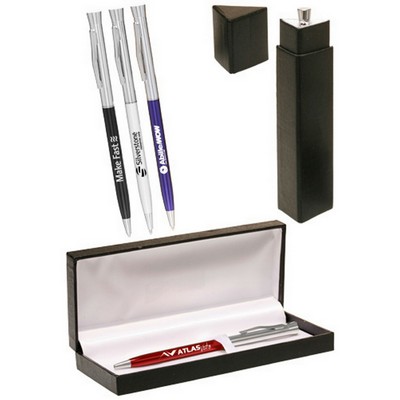 Slim Metal Hotel Pens Gift Set