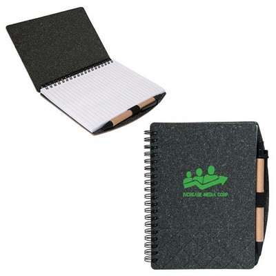 Geneva Cardboard Spiral Notebook/Pen