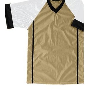 Youth Soccer Cool Mesh Jersey Shirt w/ Solid Neck Trim & Raglan Sleeve