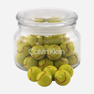 Jar w/Chocolate Tennis Balls