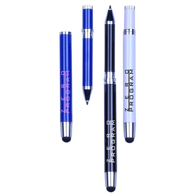 Extendable Ballpoint Pen With Stylus