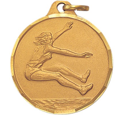 Female Long Jump E Series Die Struck Medal