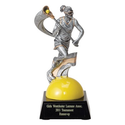 Resin Female Lacrosse Trophy