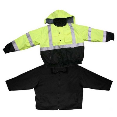 Forester® Hi-Vis Fleece Liner Detatchable Sleeves and Hood Jacket