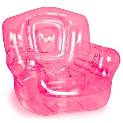 Pink Inflatable Chair (41"W x 38"H x 35"D)