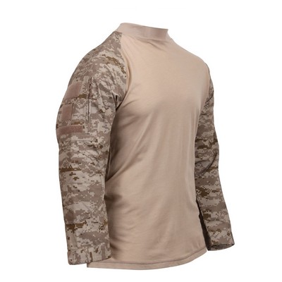 Desert Digital Camo Tactical Airsoft Combat Shirt (S-XL)