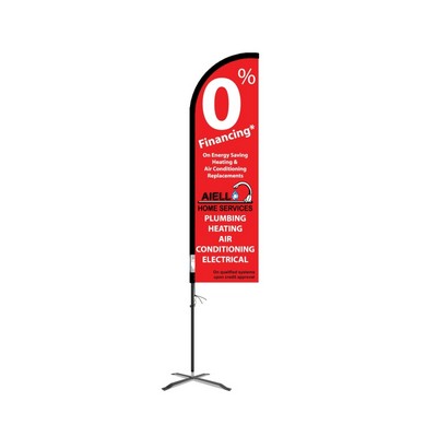 14' Flex Banner™ Flag Only, Single-Sided Feather Flag, Pro Sleeve