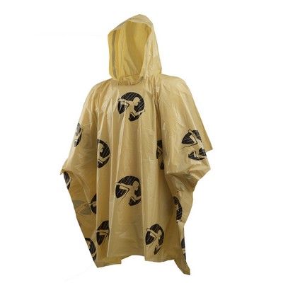 Rain Poncho Lightweight Old Gold