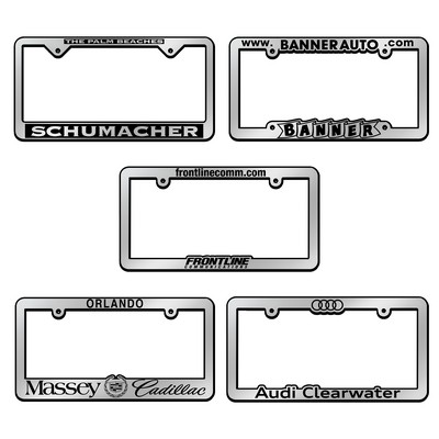 Chrome Faced License Plate Frame