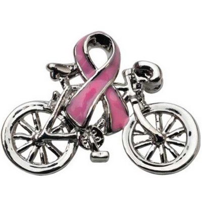 Awareness Ribbon with Bike Pin