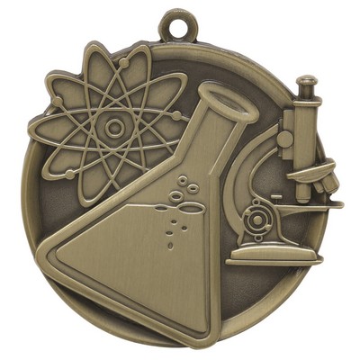 Science Mega Medal - 2-1/4"