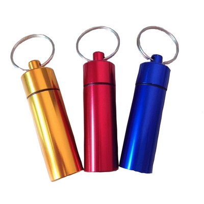 Aluminum Earplug/Pill Canister