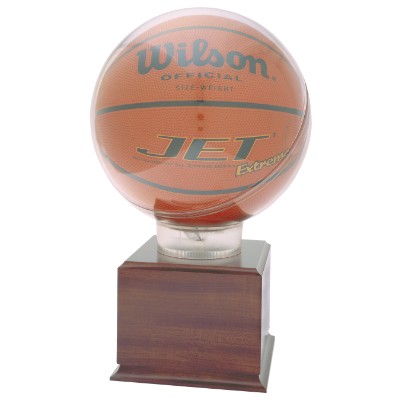 6.5" x 6.5" - Basketball Display Stands - Cherry