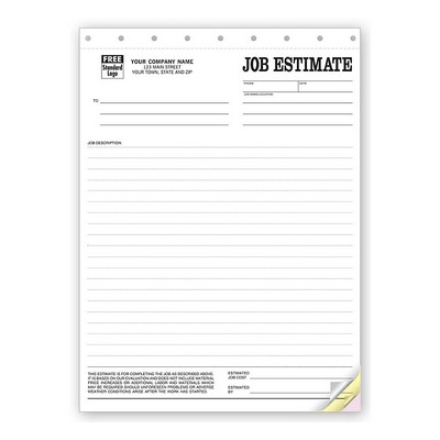 Job Estimate Form (2 Part)