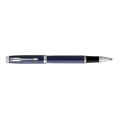 Parker IM Matte Blue with Chrome Trim Rollerball Pen