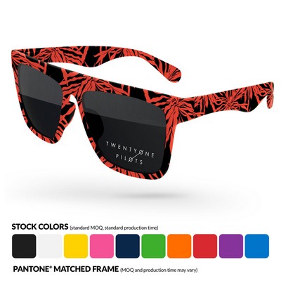 Laser Sunglasses w/ Lens Imprint + Full-color All-over Sublimation