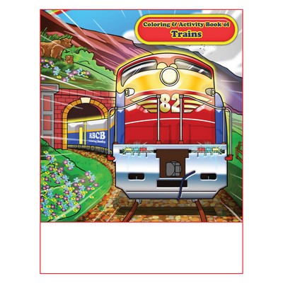 Trains 2 Imprintable Coloring and Activity Book