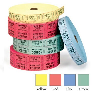 Single Roll Tickets w/ Stock Imprint