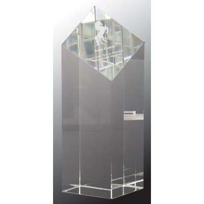 7" Crystal Diamond Top Pillar