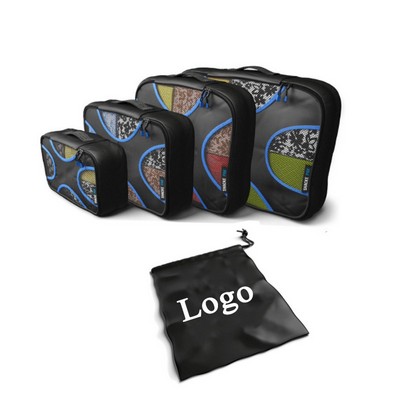 4 Set Packing Cubes w/Laundry Bag