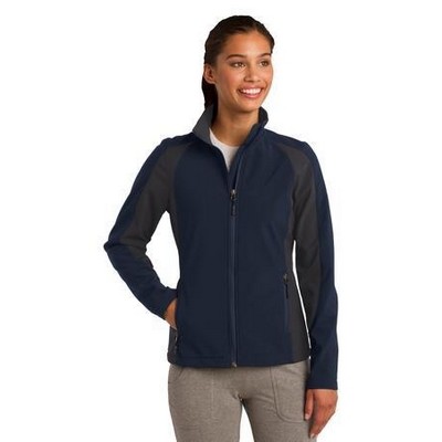 Sport-Tek® Ladies Colorblock Soft Shell Jacket