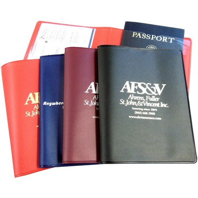 Bi-Fold Insurance/Passport Case (2 Clear Pockets Inside) 4 5/8" x 6 1/8"