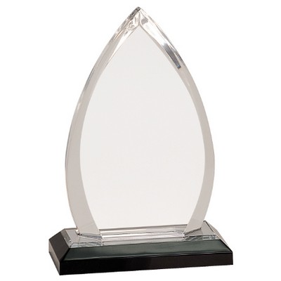 7 3/4" Silver Oval Impress Acrylic Award