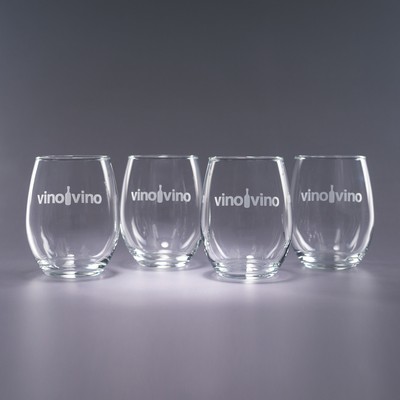 17 Oz. Trendsetter Stemless Wine Glasses (Set of 4)