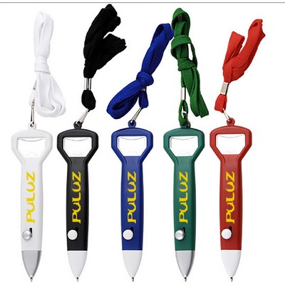 Lanyard Bottle Opener Ballpoint Pen