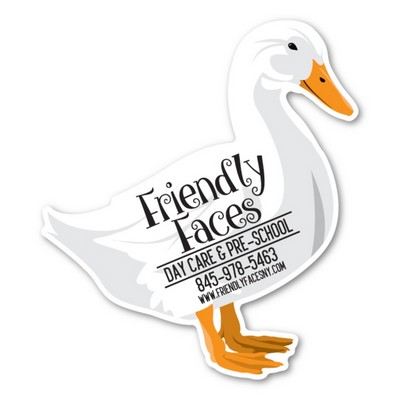 White Duck Magnet - 3.75" x 4.25" - 30 mil - Outdoor Safe