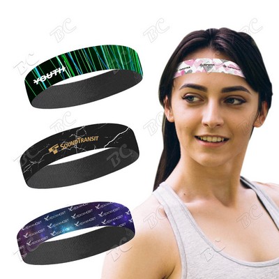 Full Color Sport Headband-1-3/8"w