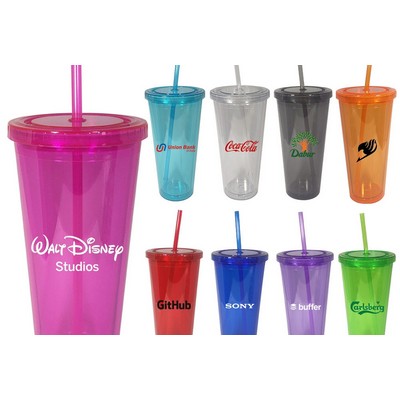 20 Oz. Colored Double Wall Acrylic Tumbler