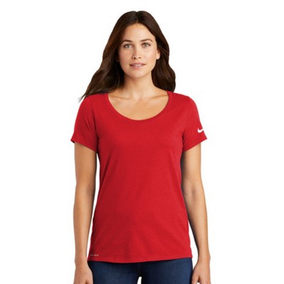 Nike Ladies Dri-FIT Cotton/Poly Scoop Neck Tee