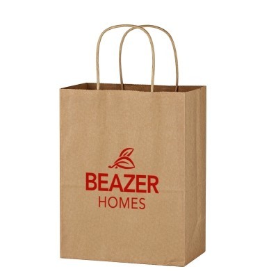 150GSM Natural Kraft Shopping Bag(8x4x10'')